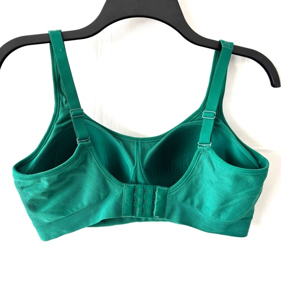 NWOT Underoutfit Teal Green Sports Bra Large Bust Wireless Comfort SZ L - Picture 3 of 11